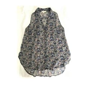 **3/$20** - Lush Floral Button Up Tank Top